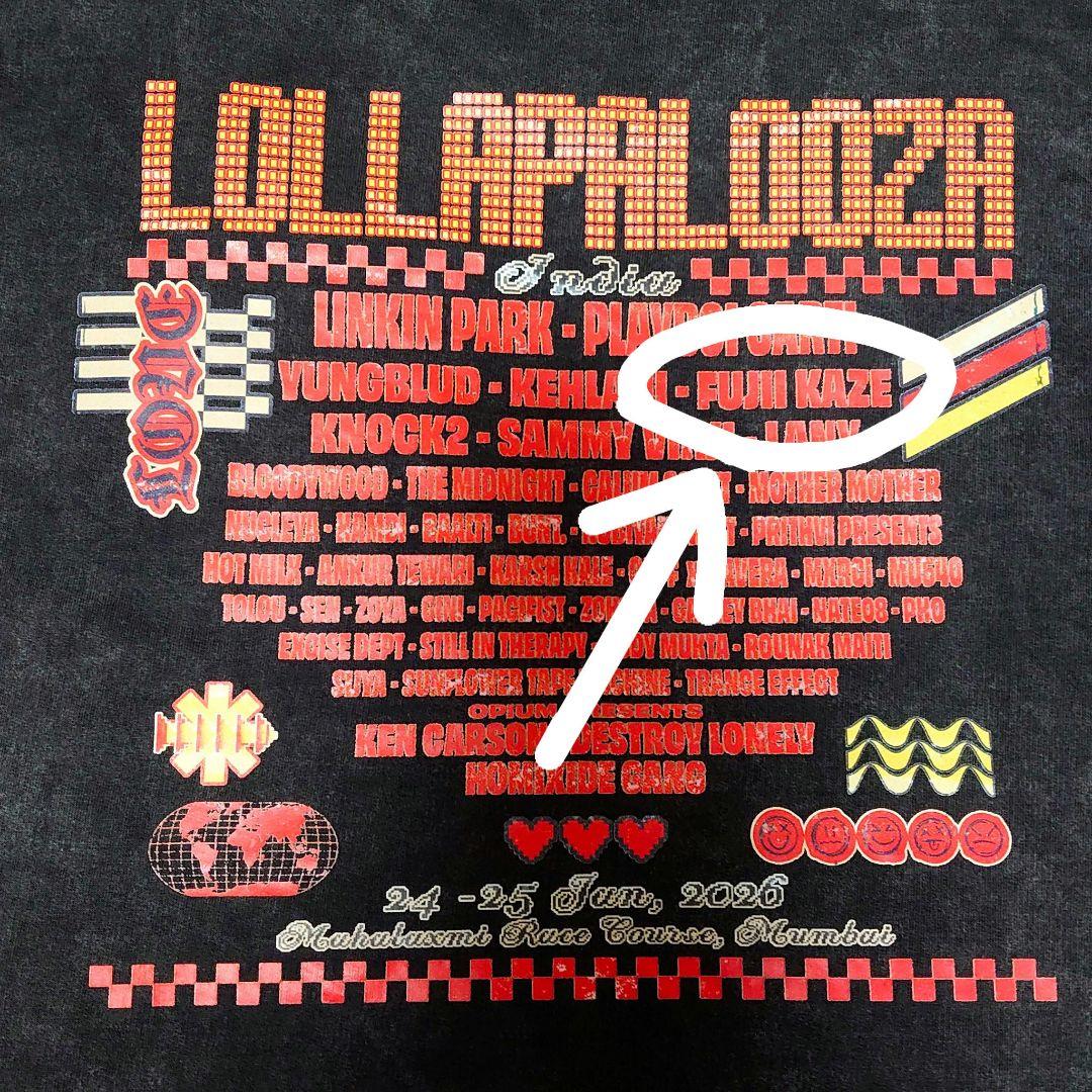 藤井風 ロラパルーザ インディア ラインナップT