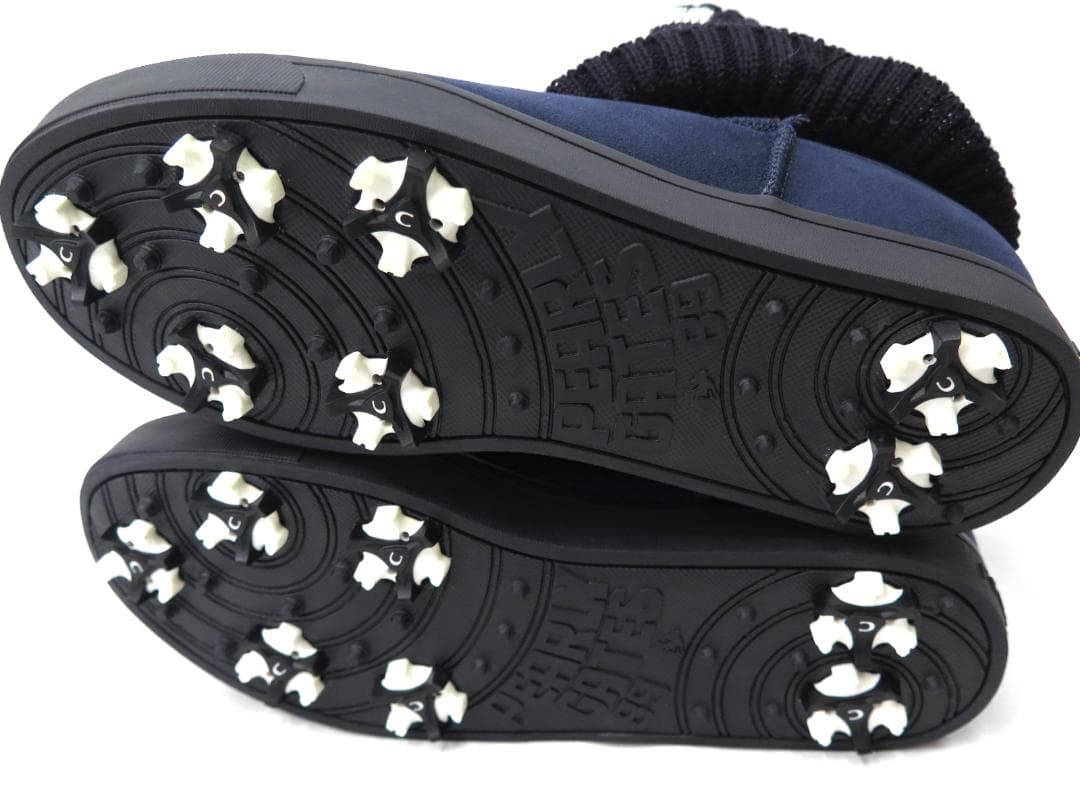 展示品●パーリーゲイツ●ヌバック×リブニット　ゴルフショートブーツ　23.5cm