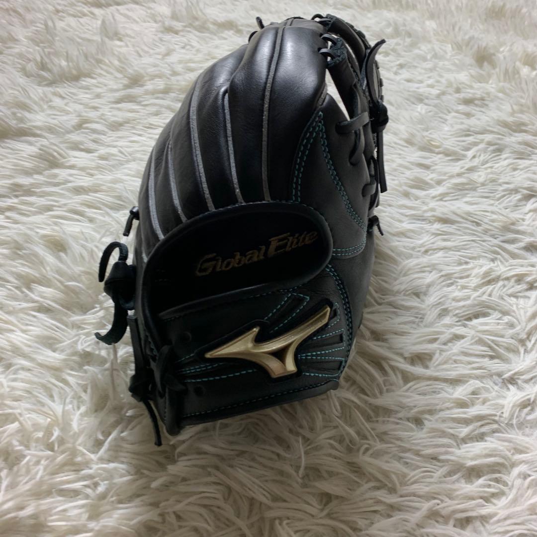 美品■ミズノ グローブ クラブ ブラック 軟式用 ゴールデンエリート