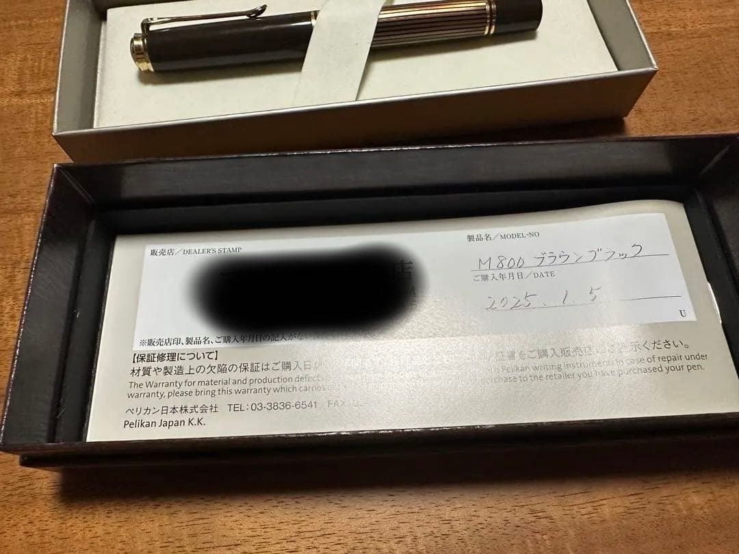 ペリカン Souverän M800 茶縞（F）限定品