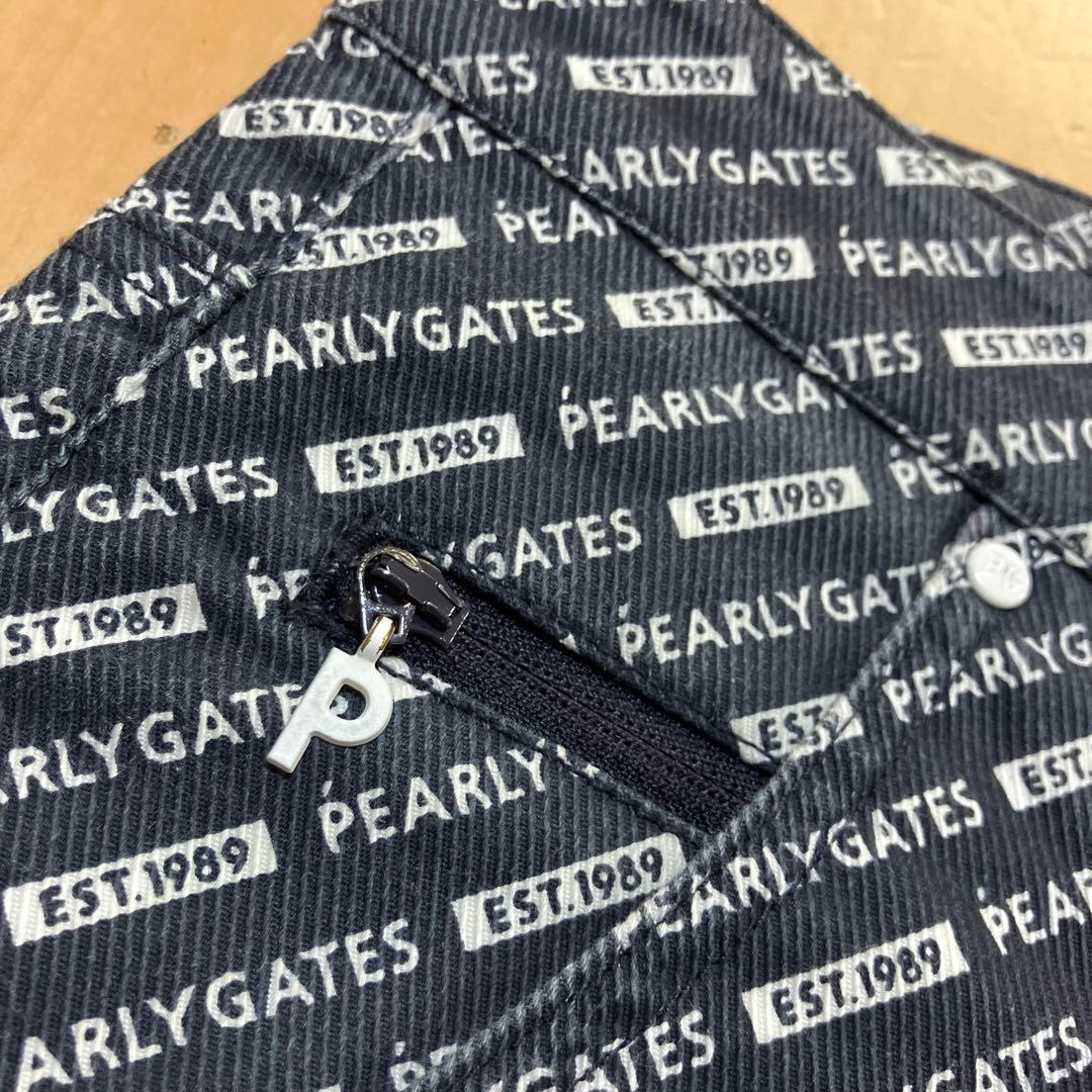 PEARLY GATES パーリーゲイツ　パンツ　総柄　ネイビー サイズ4
