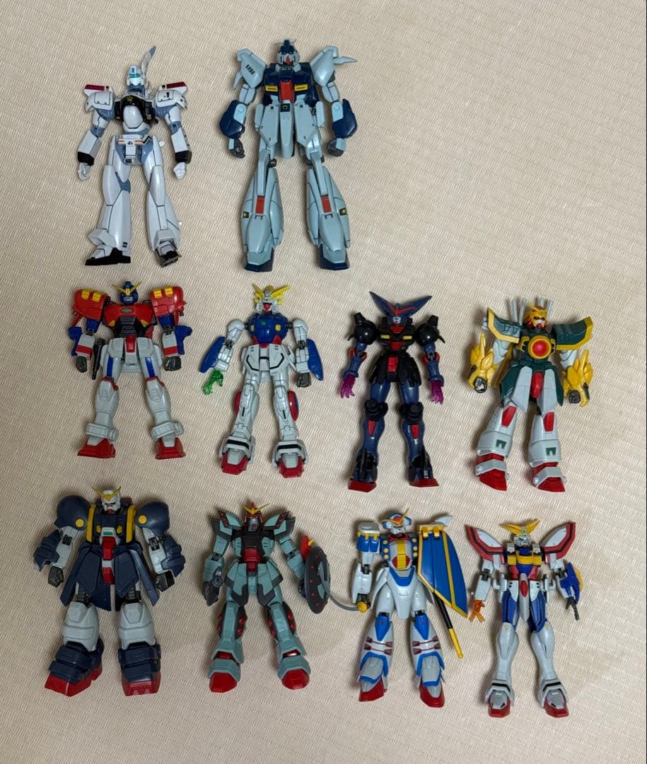 ガンダム系　パトレイバー　可動式ロボット系フィギュア　欠品ジャンク10体セット