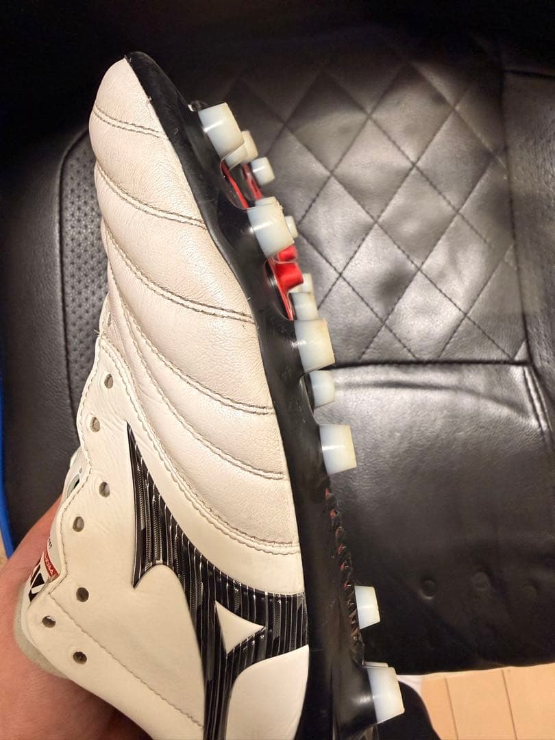 Mizuno サッカーシューズ ホワイト スパイク25.5