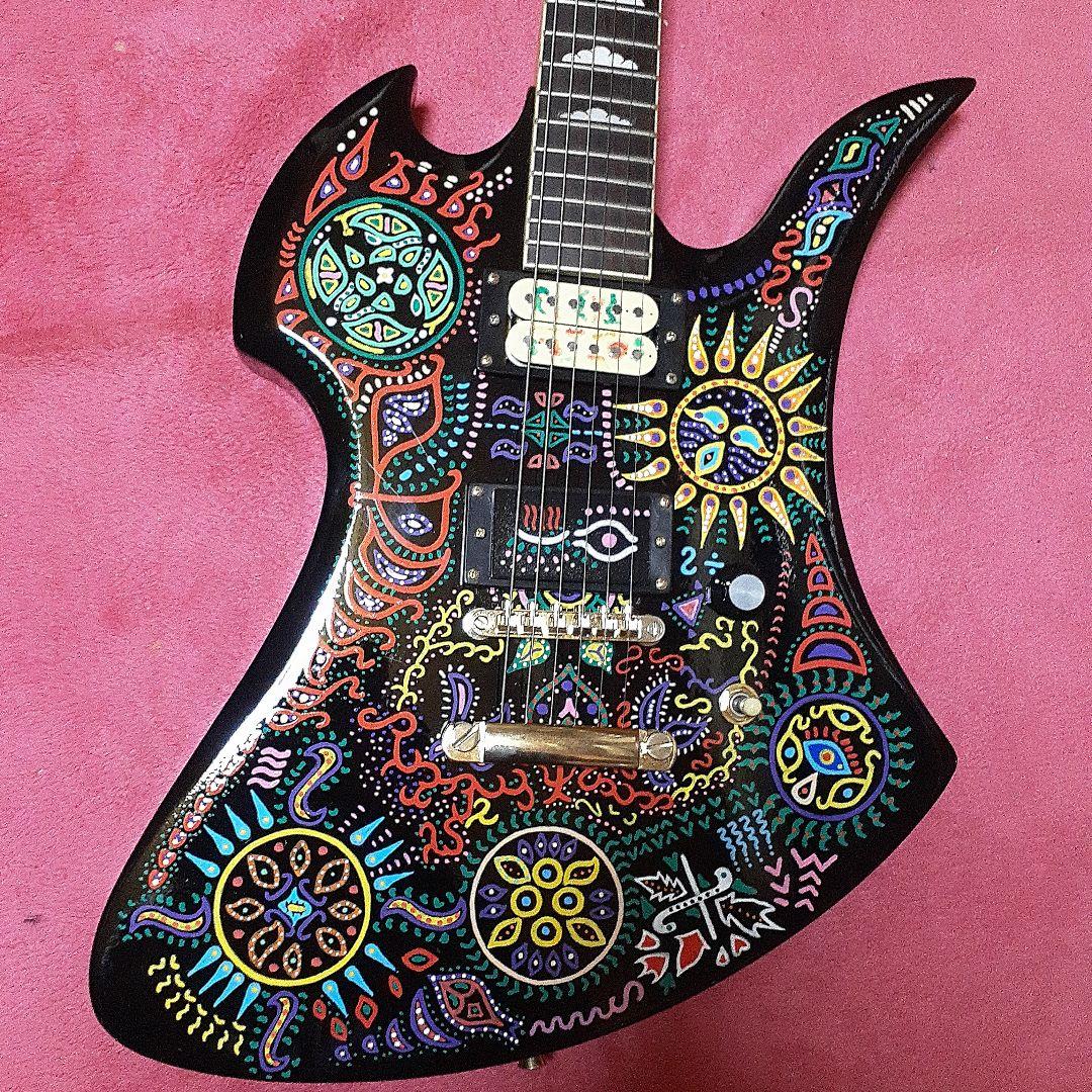 【良・美品】サイケペイント・MG-480X風hideモデル。モッキンバード。