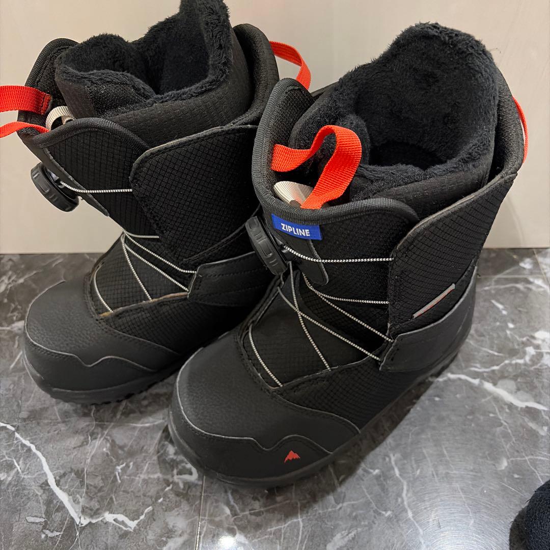 ヤス！！ZIPLINE 子ども用スノーボードブーツ ブラック