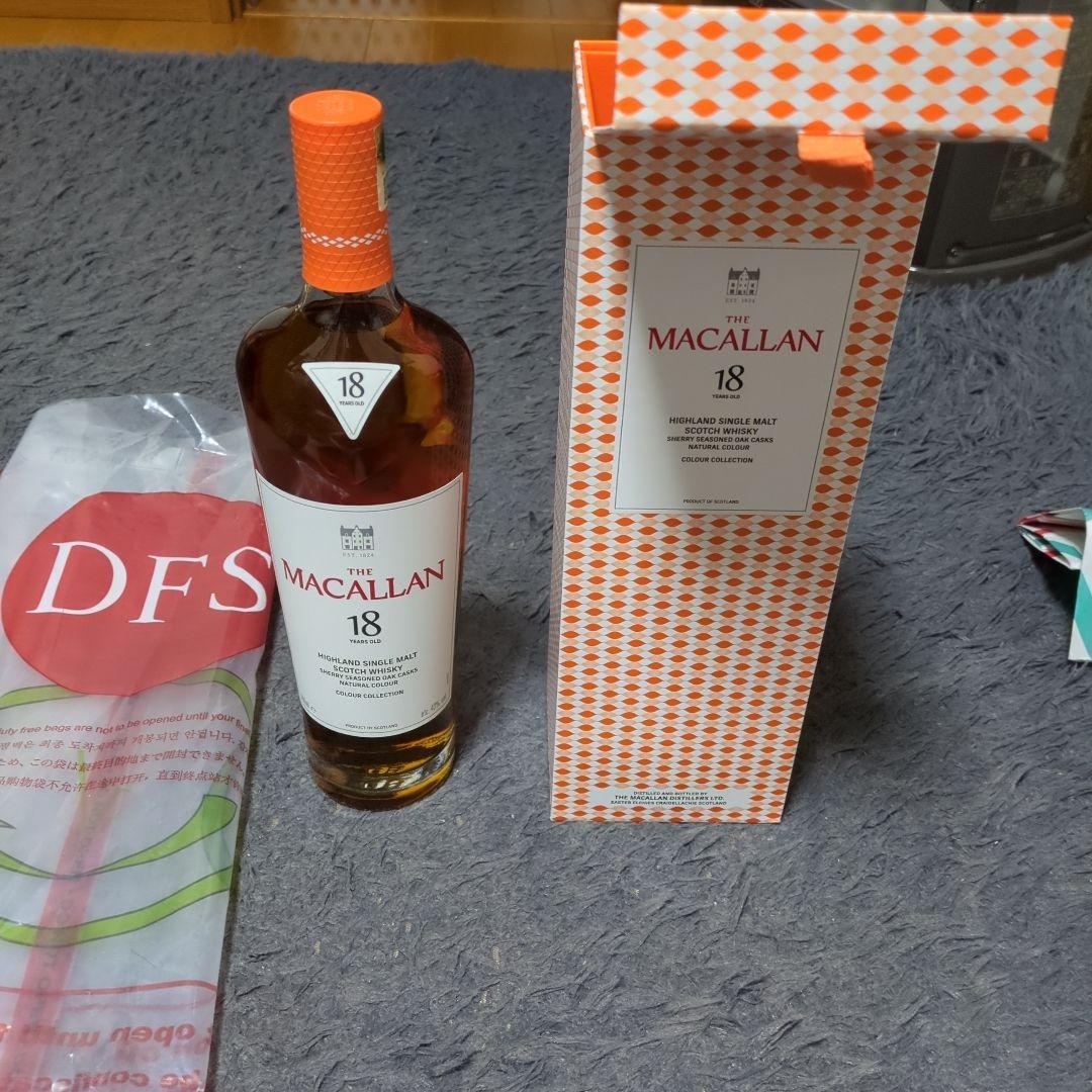 【日本未販売／海外免税店限定商品】マッカラン１８年 カラーコレクション700ml