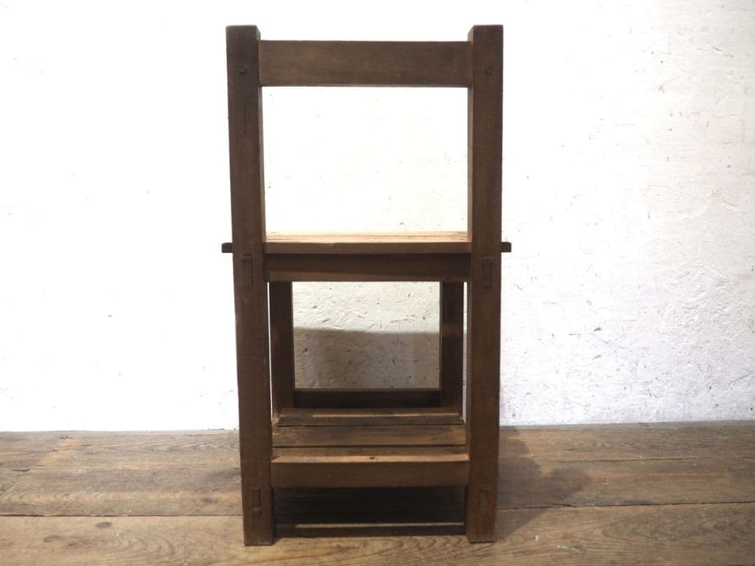 1295 ヴィンテージ　レトロな木製チェア　椅子　イス　学校　古家具　古道具