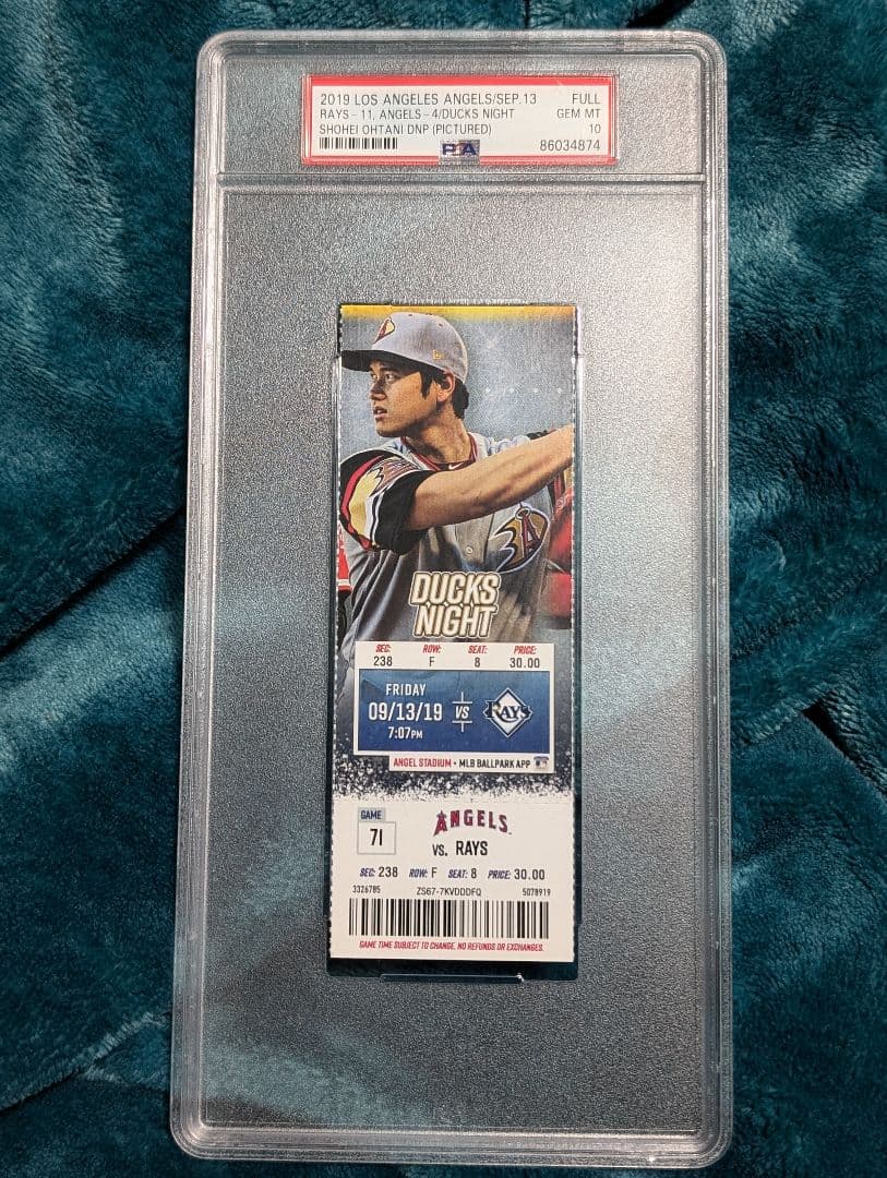 大谷翔平 PSA10 DUCKS NIGHT チケット ダックスナイト