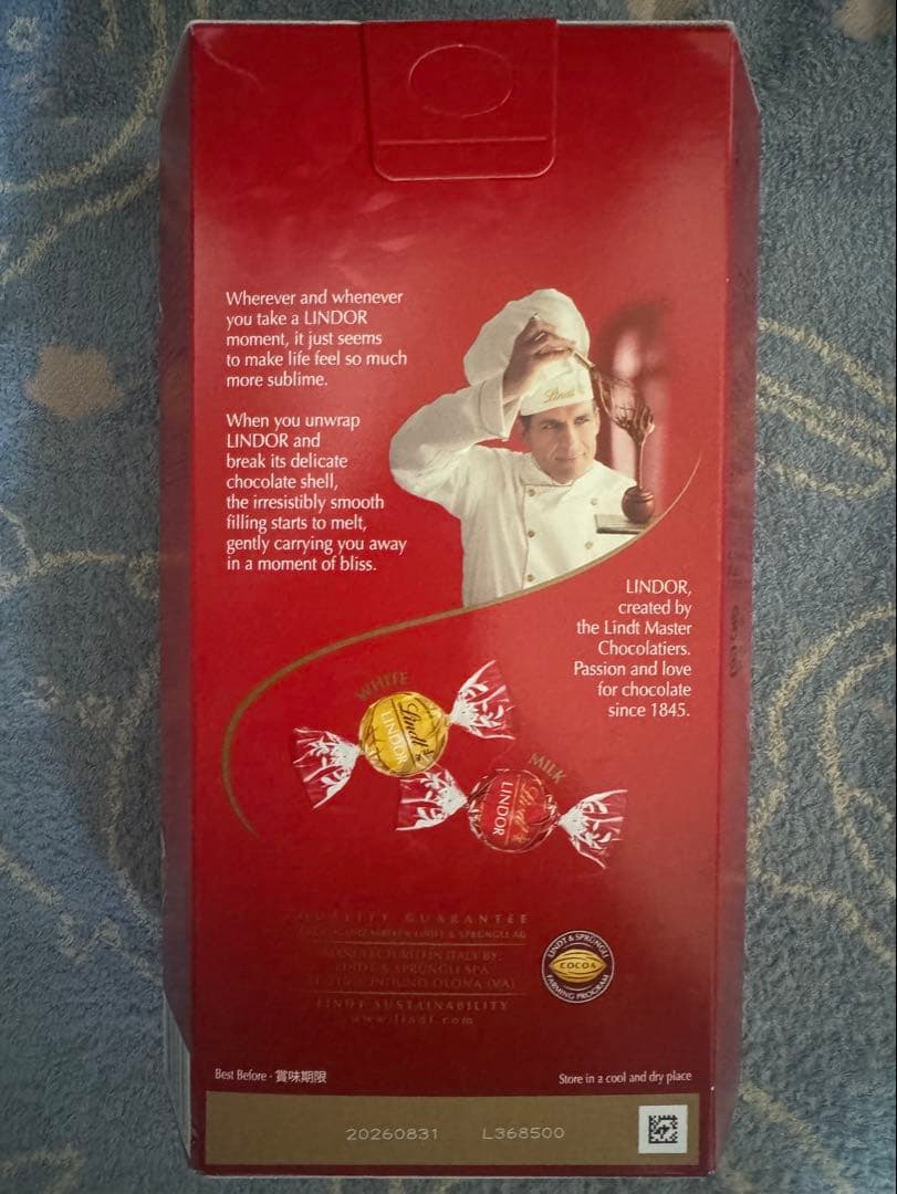 Lindt Lindor レッドアソート600g 3箱