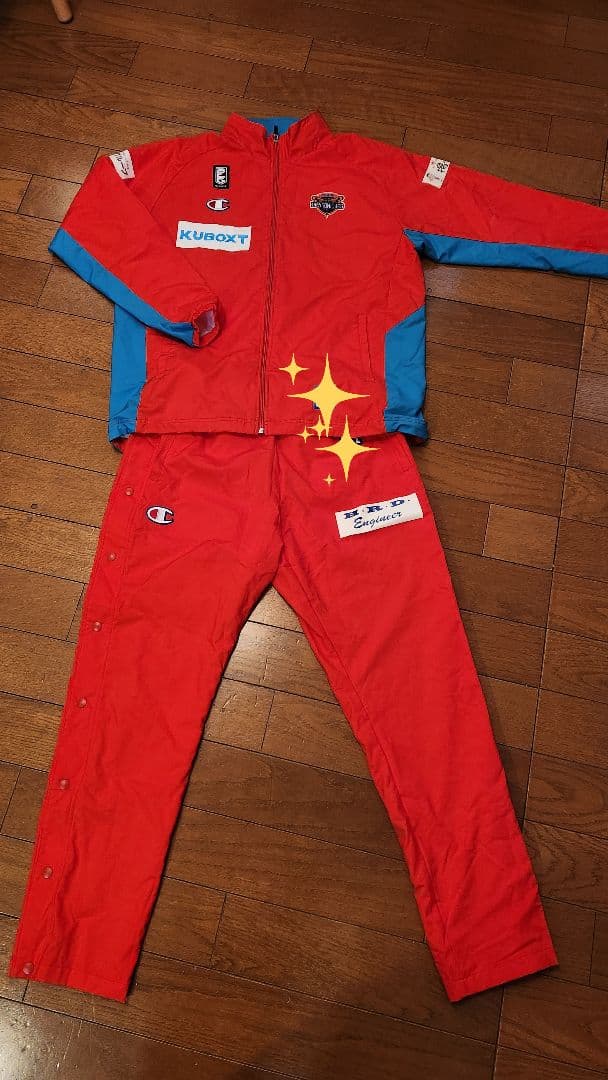 広島ドラゴンフライズ　選手実使用ジャージ　　XLサイズ　上下セット　チャンピオン