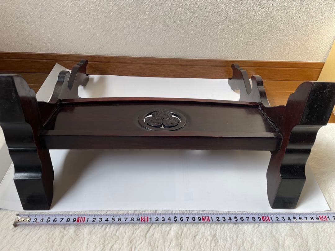 刀掛け　三本掛け　唐木無垢材