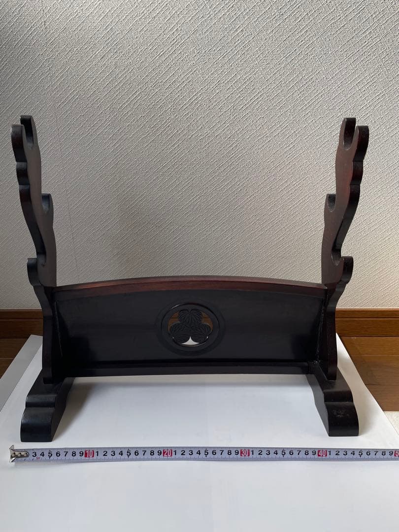 刀掛け　三本掛け　唐木無垢材