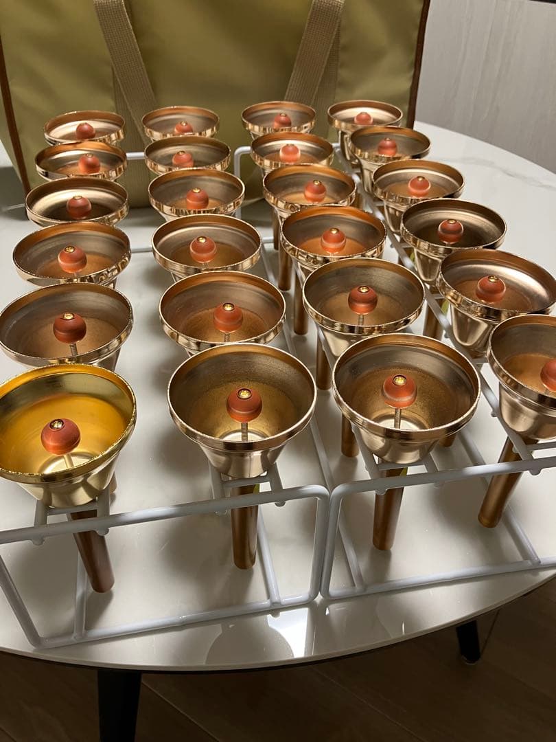 はなみずき　ゼンオン　ハンドベル ミュージックベル　24個　ブロンズ色