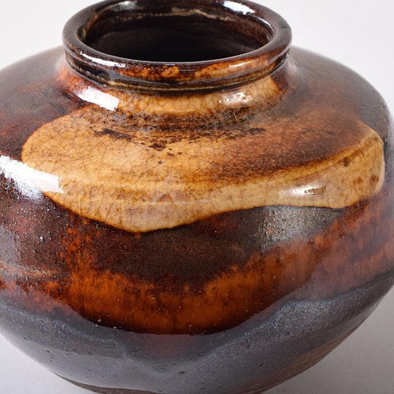 茶道具　瀬戸焼　古瀬戸　茶入　時代箱付　V　8247