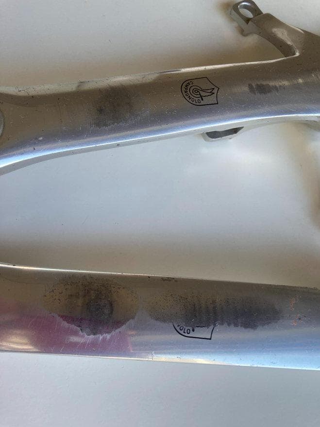 カンパニョーロ（Cレコード）クランク（170mm）40レース1シーズン使用