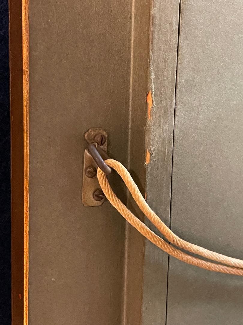 【模写】千本裕三「教会の見える丘」風景画　油彩画　額装　サイン有り　F15号