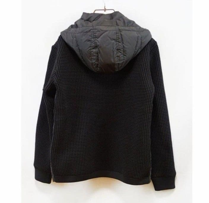 LUXE/R GOLF ダウンフェザーワッフル切替えパーカー45763BKM②