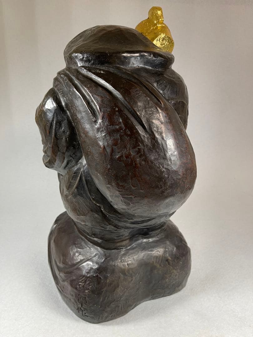 大黒天 置物 七福神 縁起物 金運 開運 高岡銅器純一郎仏像 銅製 彫刻 骨董