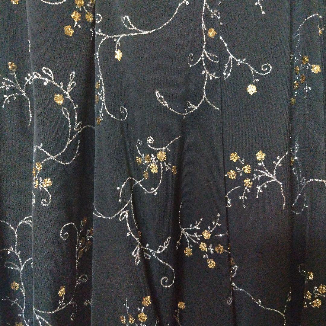 社交ダンスレッスン着　きらきら装飾スカート