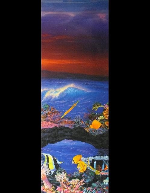 《引取限定》ラッセン　直筆サイン『シー ビジョン』手描きリマーク付 1127G