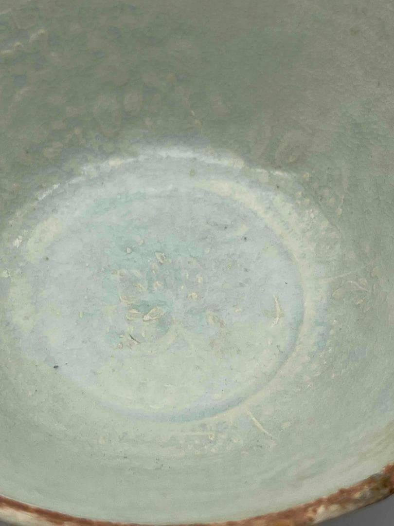 北宋時代　青白磁刻花唐子唐草文鉢　茶碗　影青　景徳鎮　唐物(D-77)