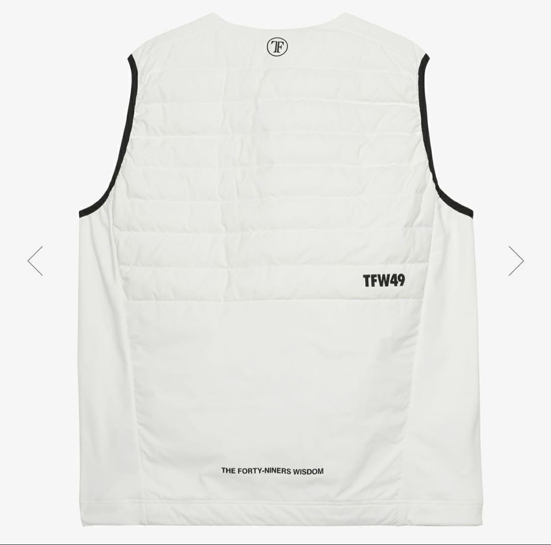 未使用TFW49 ダウンベスト ホワイトL
