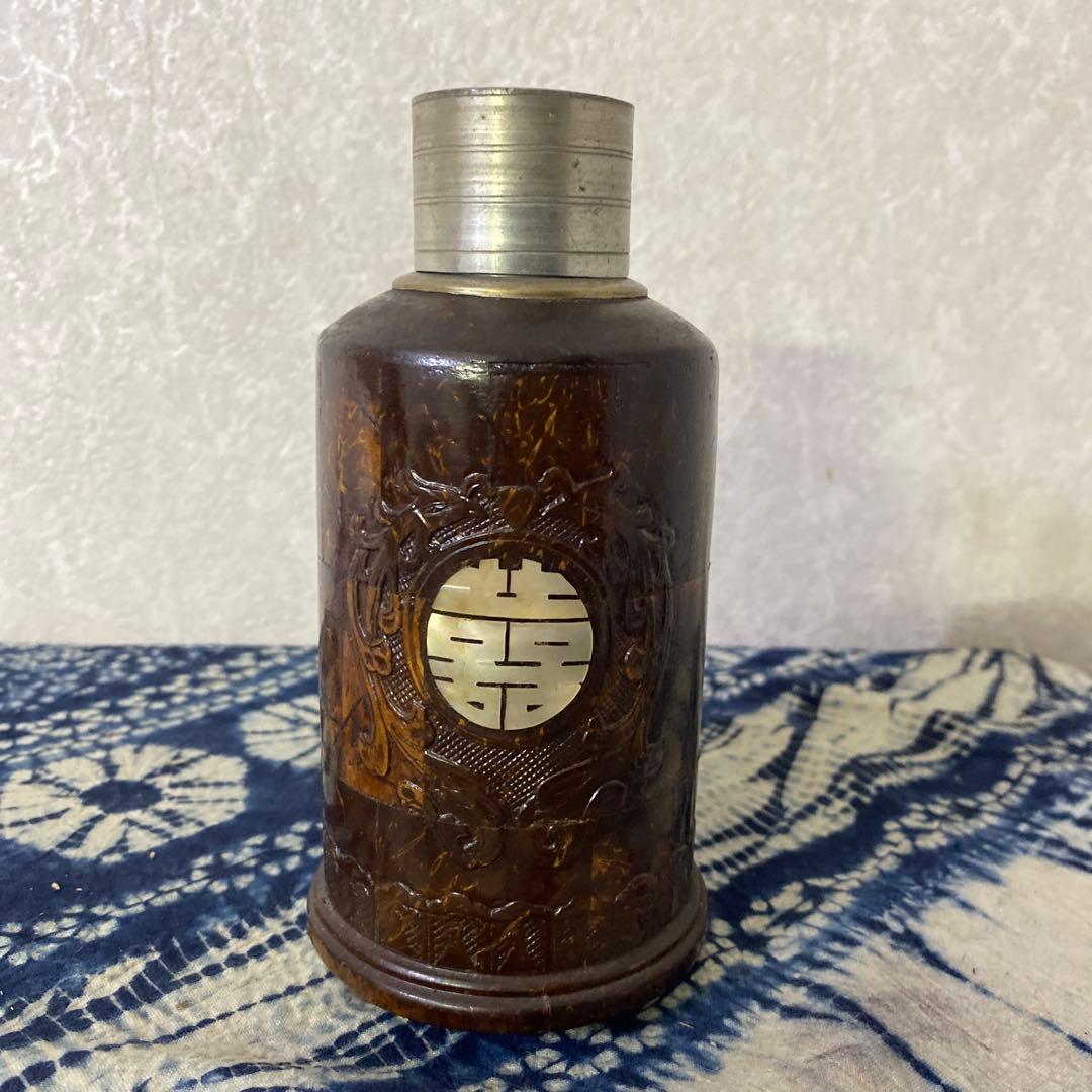 茶入　錫？茶壺