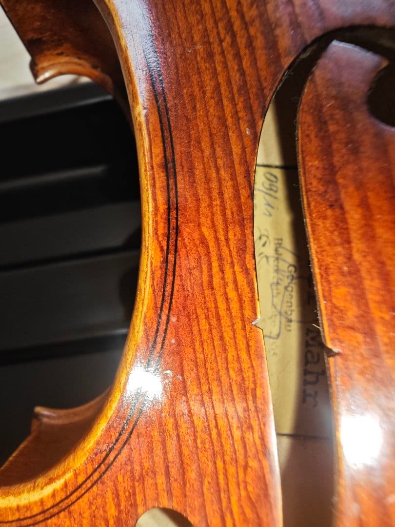 【WALTER MAHR】4/4 一枚板バイオリン　豊かな低音／良音個体