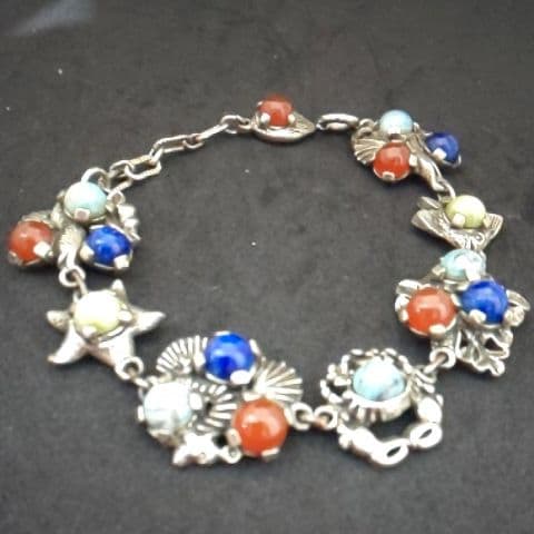 希少！！！イギリス ヴィンテージ MIRACLE社 海の生き物ブレスレット