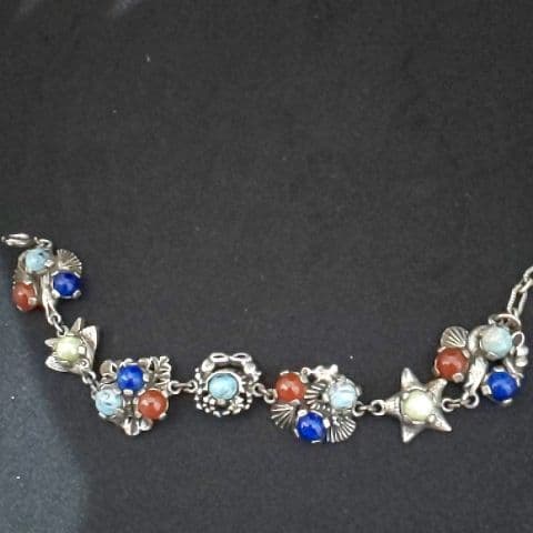 希少！！！イギリス ヴィンテージ MIRACLE社 海の生き物ブレスレット