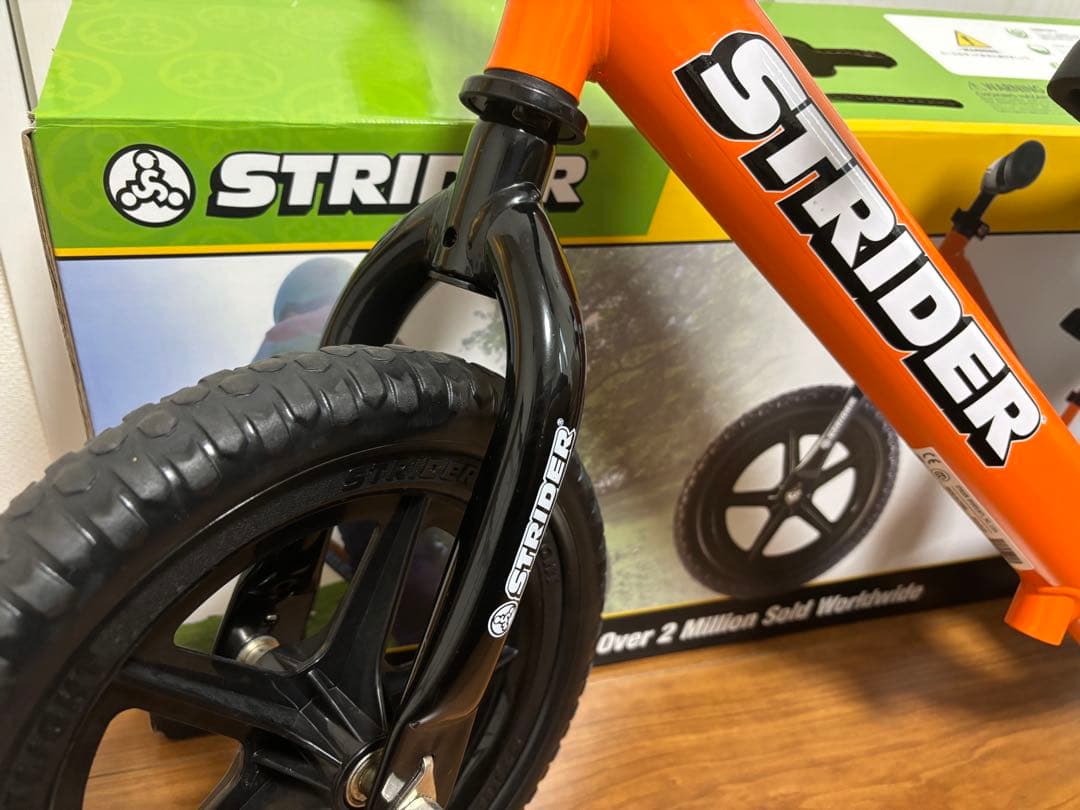 【美品】STRIDER 12 Sport バランスバイク オレンジ