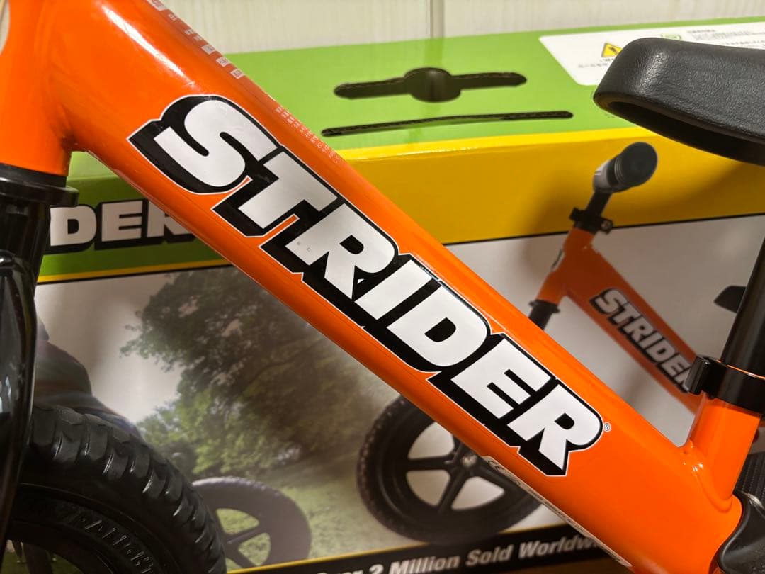 【美品】STRIDER 12 Sport バランスバイク オレンジ