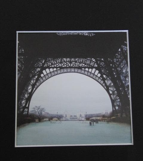 岩永てるみ、【パリの休日】、希少な額装用画集より、新品額装付、状態良好