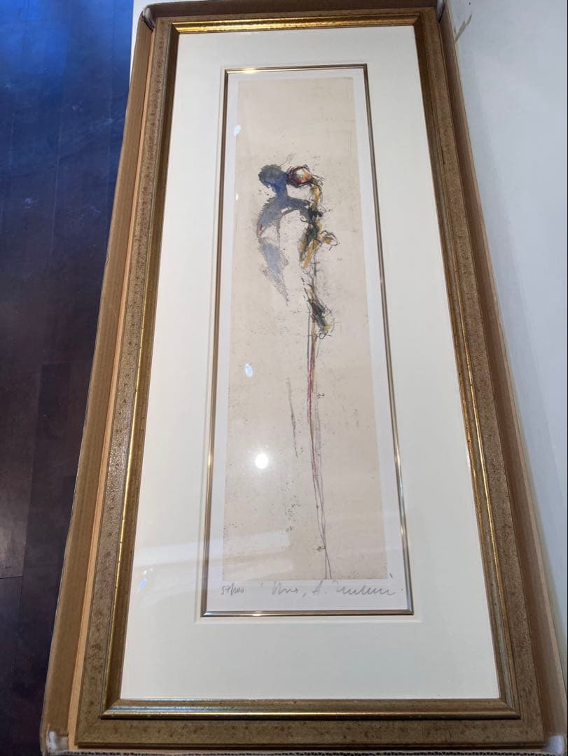 ❣️お値引中❣️バラのリトグラフ版画額装 アレッハンドロ　ノッチェンティーニ作