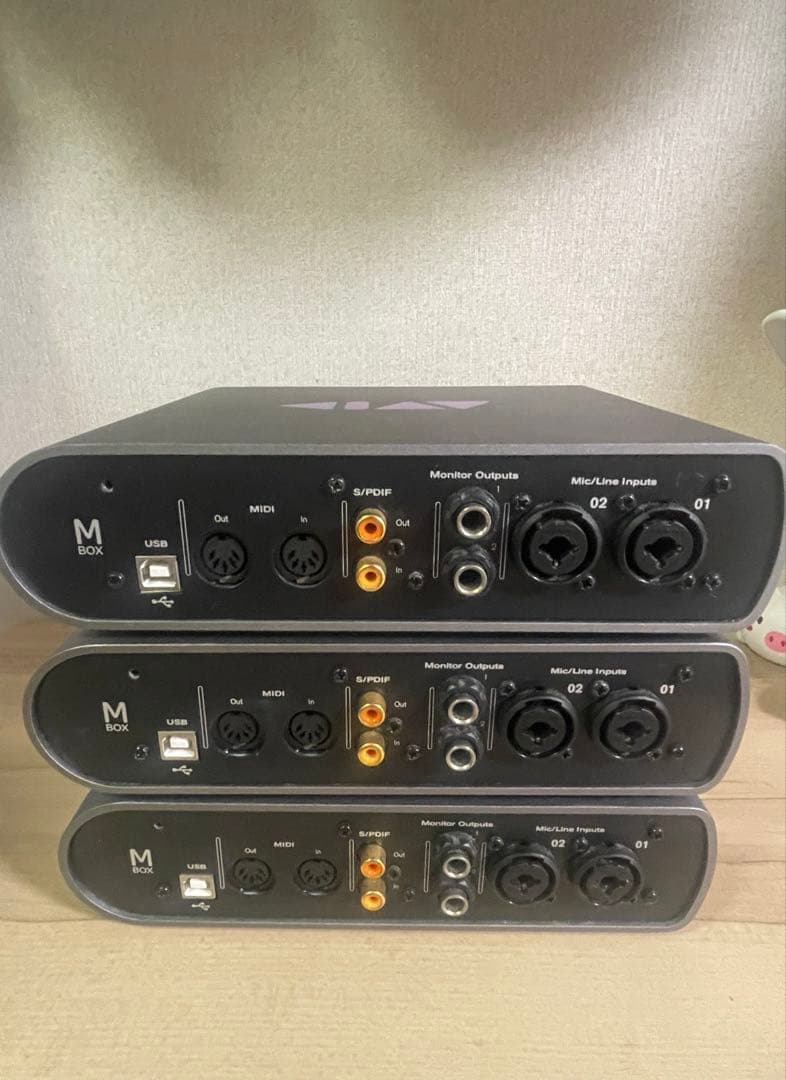 Avid MBox オーディオインターフェイス　3台セット