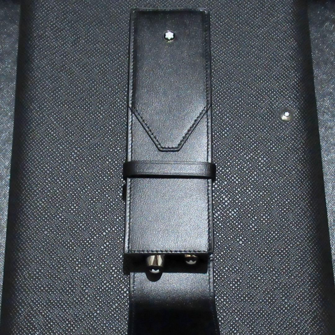 モンブラン ペンケース ペンポーチ マイスターシュテュック ブラック 2本用