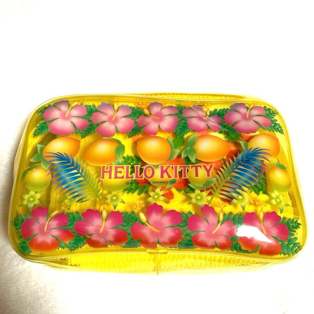 【新品未使用】　キティ　トロピカル　ハイビスカス　トラベルポーチ　激レア