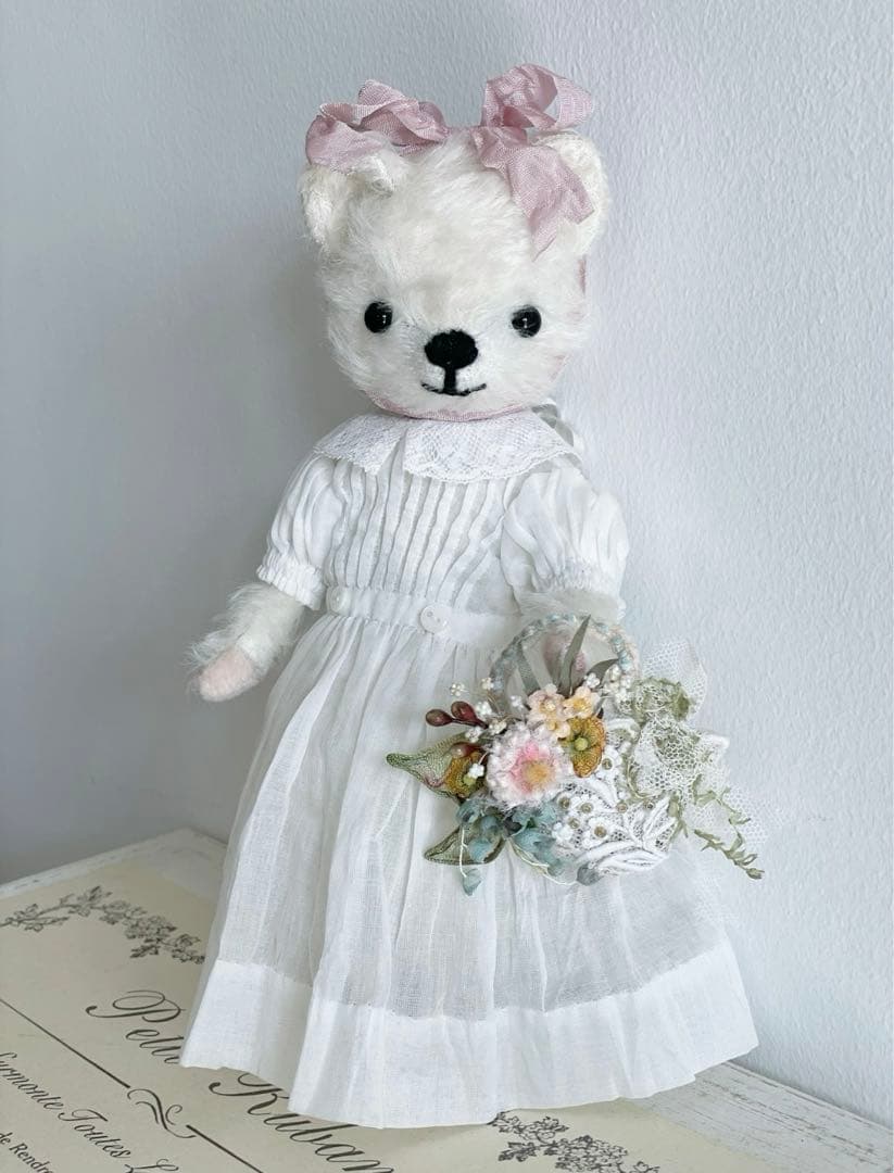 ヴィンテージベア テディベア 海外作家様 コレクション 優しい白熊さん