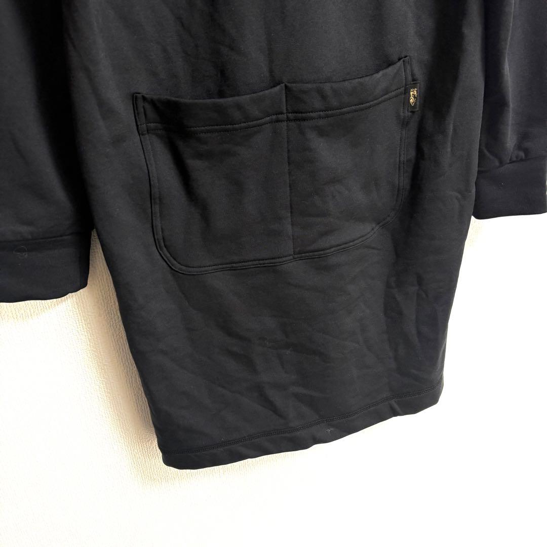 DANCE WITH DRAGON✨スカル　ハーフジップ　フード　ワンピース