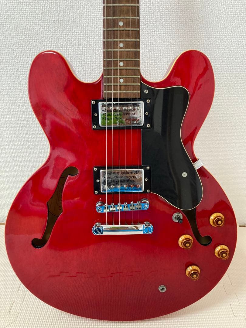 Epiphone DOT CHセミアコースティックギター レッド