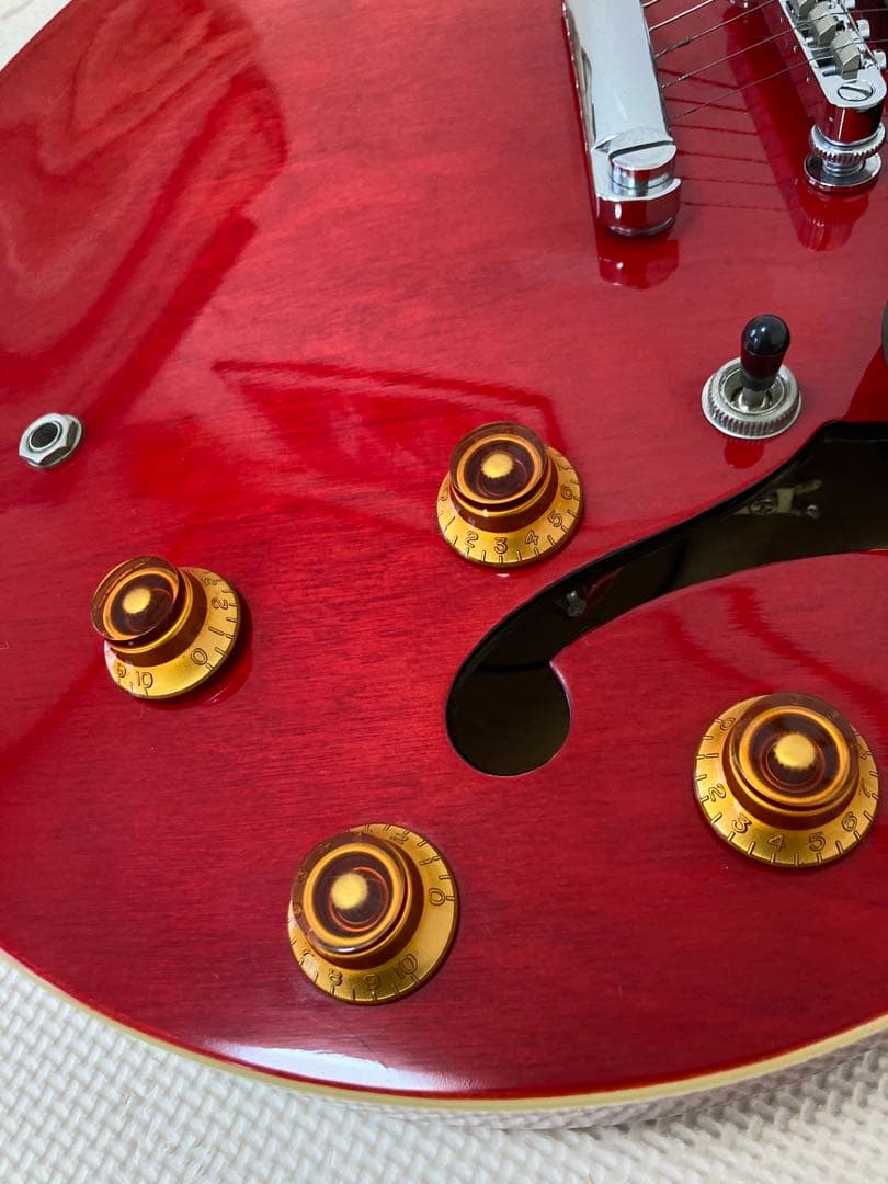 Epiphone DOT CHセミアコースティックギター レッド