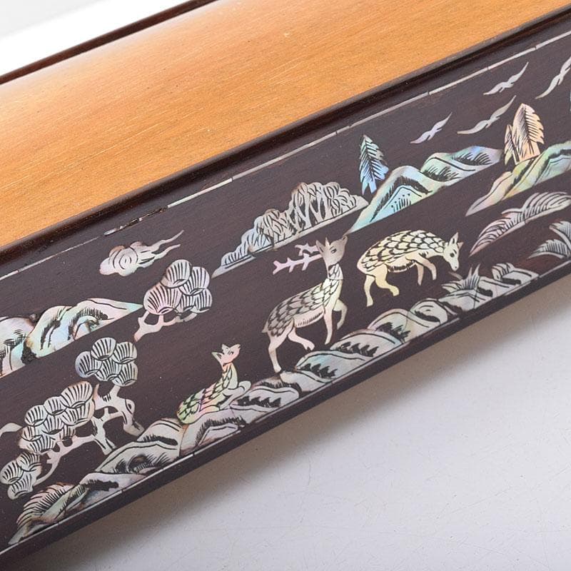 ゆうり 　螺鈿装飾　山水人物文　ダンバウ　撥弦楽器　M　R8440H