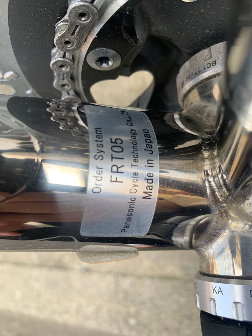 Panasonicチタンフレームのロードバイク、FRT05モデル