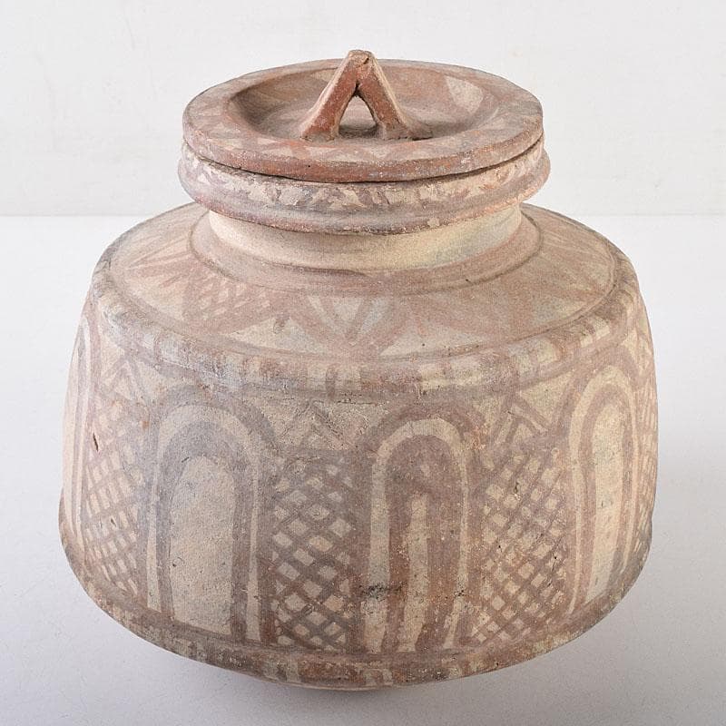 タイ古陶磁　バンチェン土器　アンダーソン土器　彩文土器　蓋壷　C　R8636B
