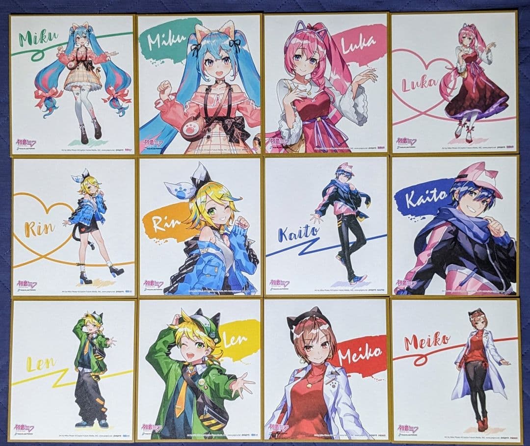 初音ミク ナンジャタウン 色紙 全セット