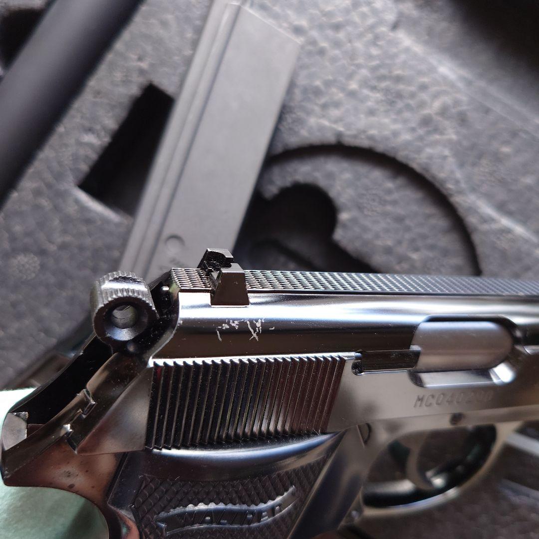 WALTHER PPK/S ブラックメタル ガスガン サイレンサー付