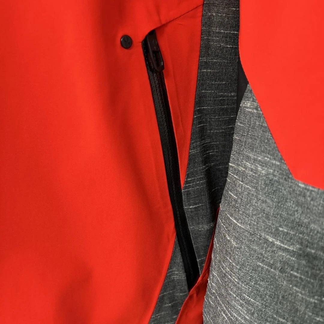 SPYDER フード付きジャケット 赤/グレー