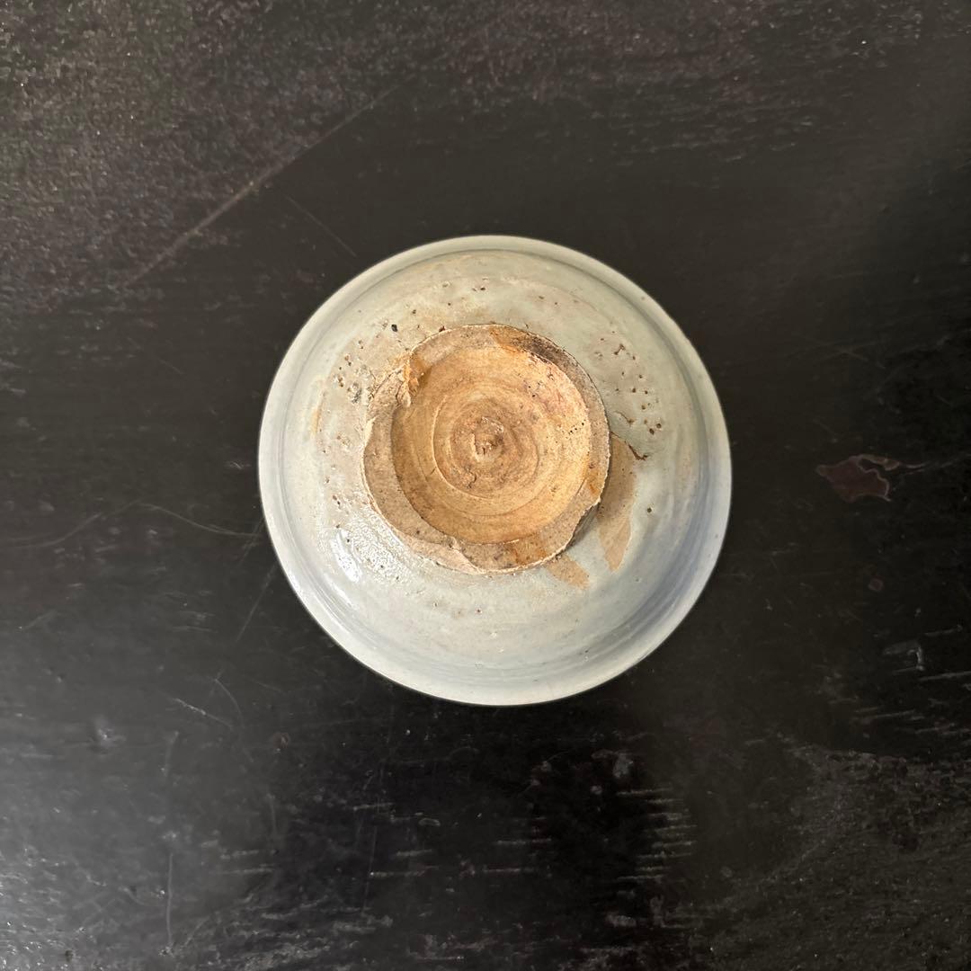 李朝盃　堅手　小鉢　白磁　酒器　小服茶碗　韓国アンティーク　古道具　民芸　古陶磁