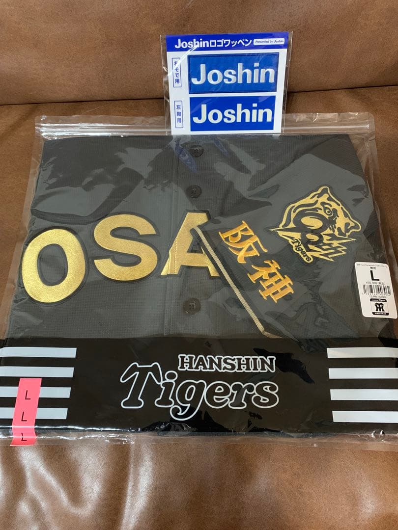 阪神タイガース ブラックダイナマイトレプリカユニフォーム 無地 Ｌ　ミズノ