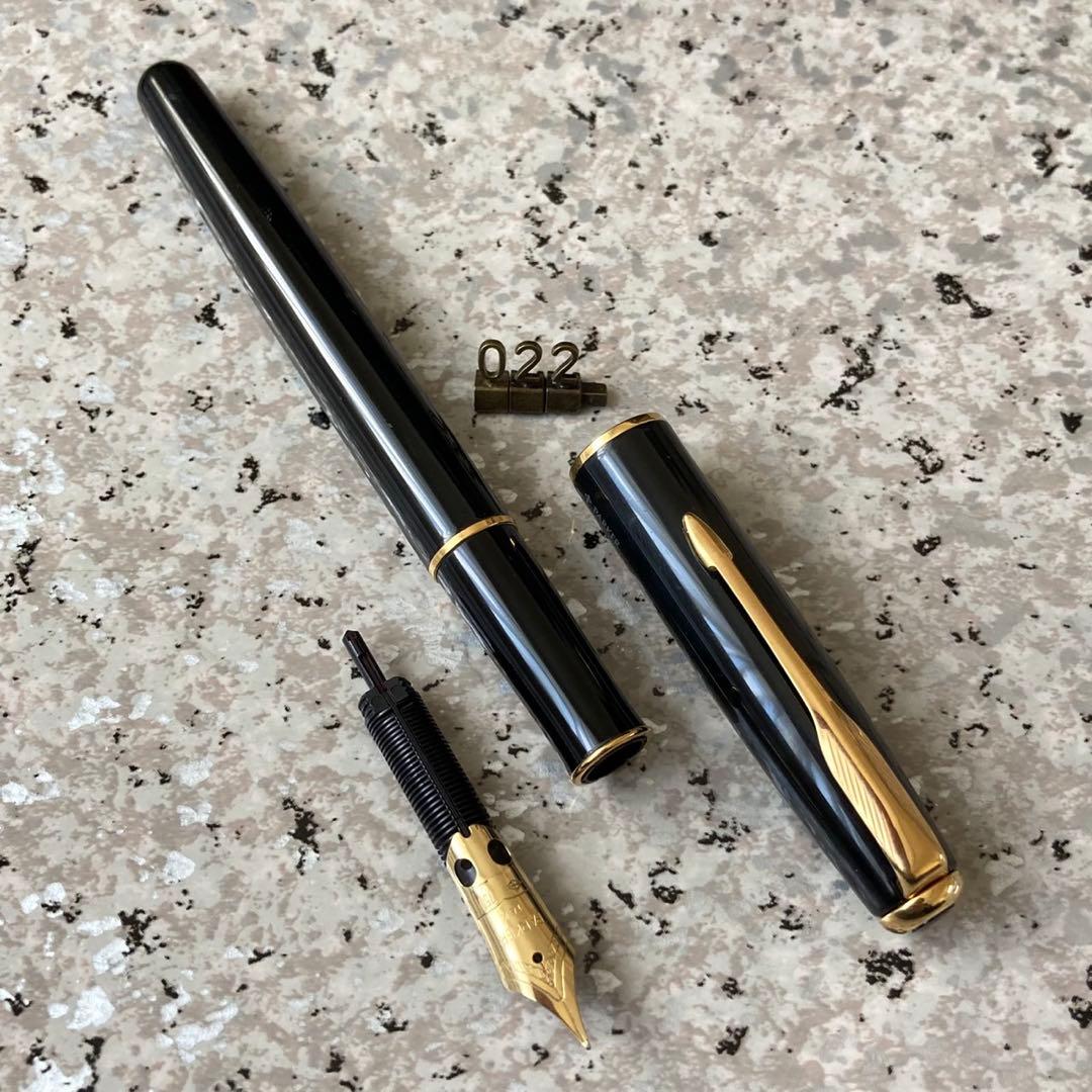 #022 オーバーホール済み 万年筆 パーカー SONNET 18k